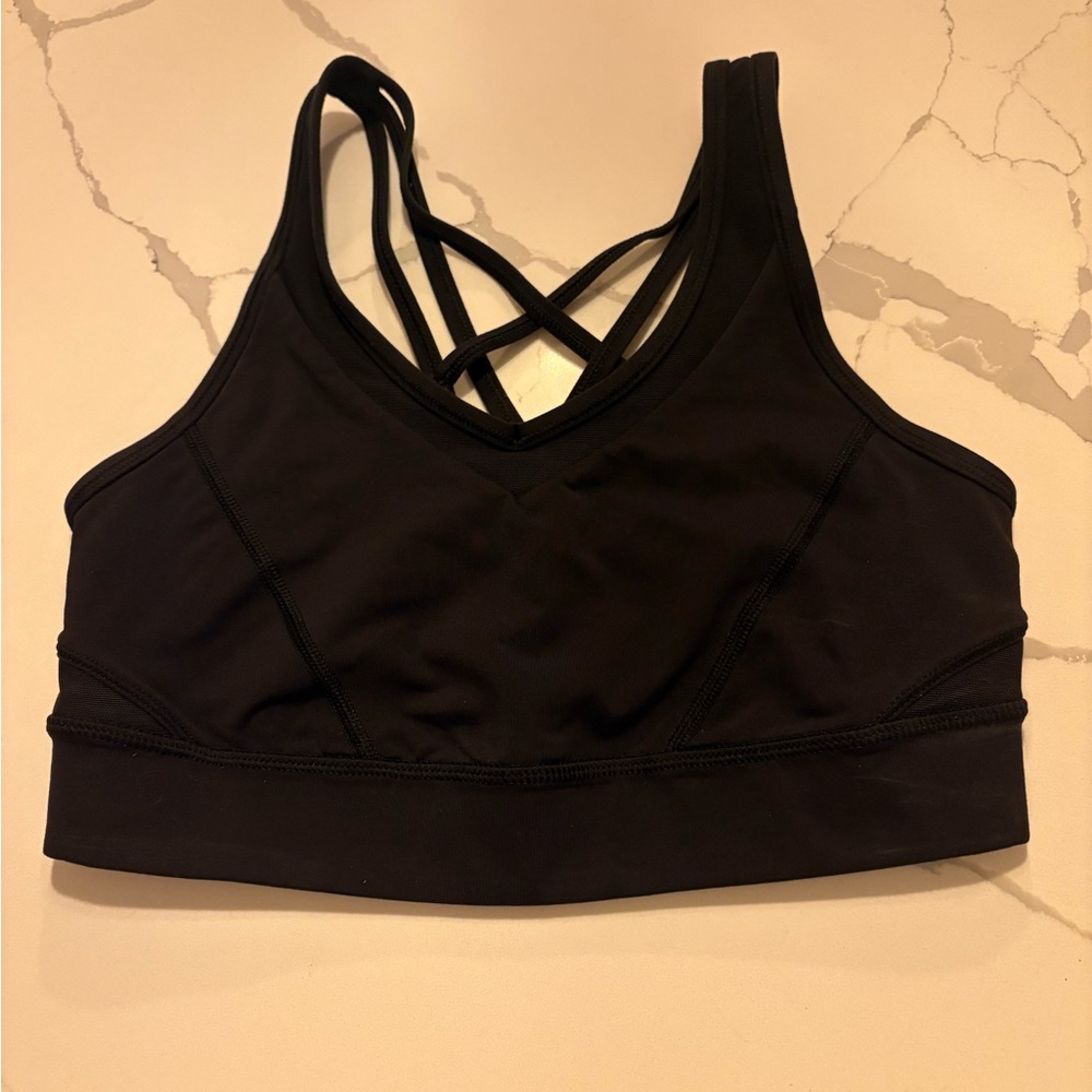 Lululemon Athletica Black Strappy Sports Bra
